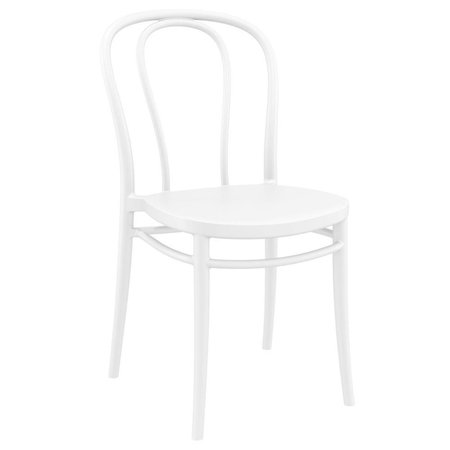 SIESTA EXCLUSIVE Victor Resin Outdoor Chair, White ISP252-WHI
